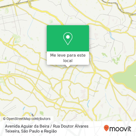 Avenida Aguiar da Beira / Rua Doutor Álvares Teixeira mapa