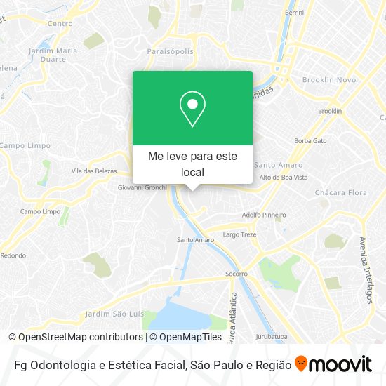 Fg Odontologia e Estética Facial mapa
