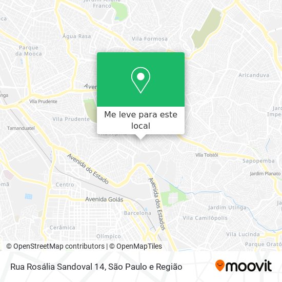 Rua Rosália Sandoval 14 mapa