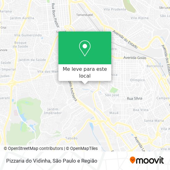 Pizzaria do Vidinha mapa