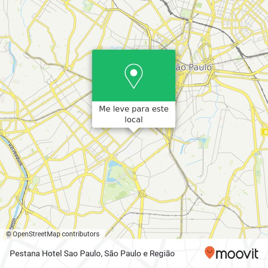 Pestana Hotel Sao Paulo mapa