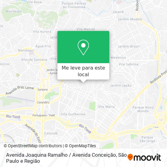 Avenida Joaquina Ramalho / Avenida Conceição mapa