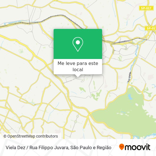 Viela Dez / Rua Filippo Juvara mapa