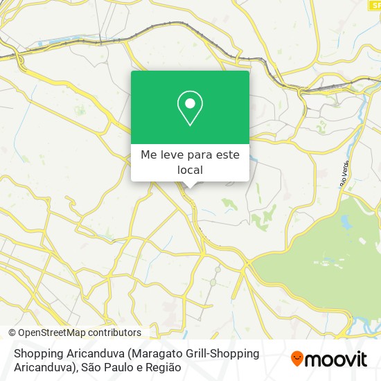 Shopping Aricanduva (Maragato Grill-Shopping Aricanduva) mapa