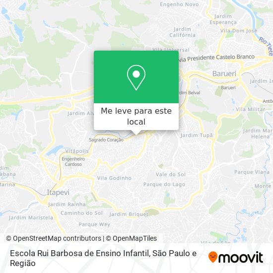 Escola Rui Barbosa de Ensino Infantil mapa