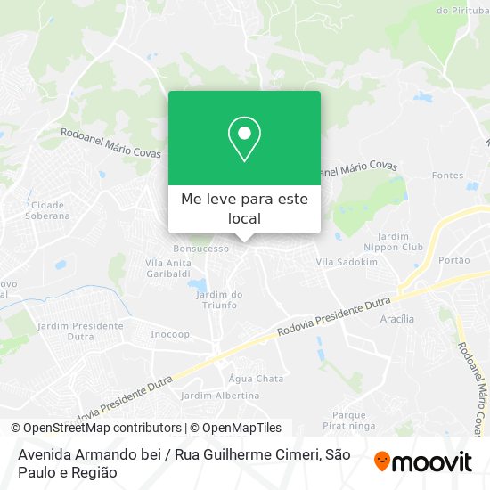 Avenida Armando bei / Rua Guilherme Cimeri mapa