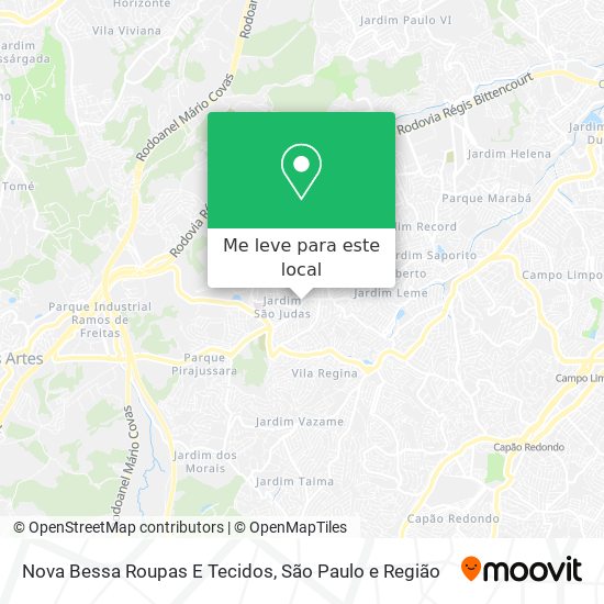 Nova Bessa Roupas E Tecidos mapa