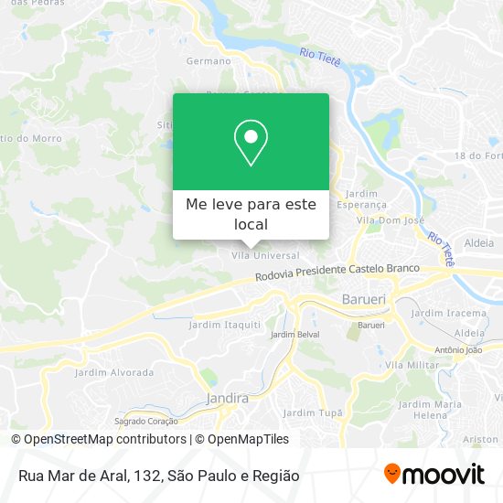 Rua Mar de Aral, 132 mapa