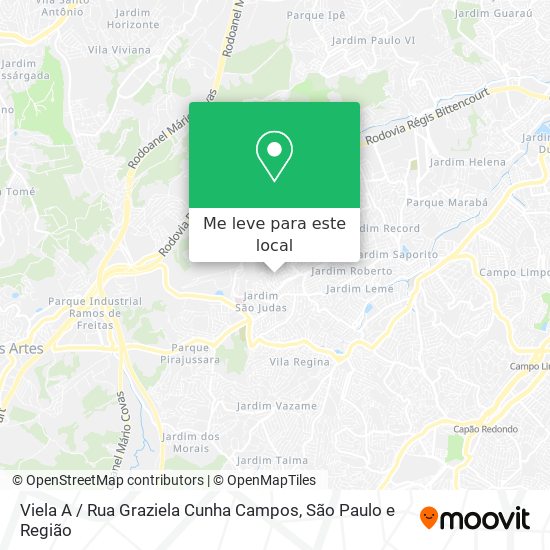 Viela A / Rua Graziela Cunha Campos mapa