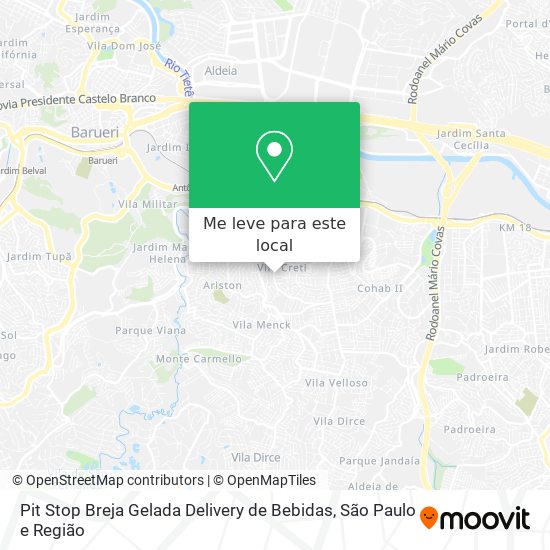 Pit Stop Breja Gelada Delivery de Bebidas mapa