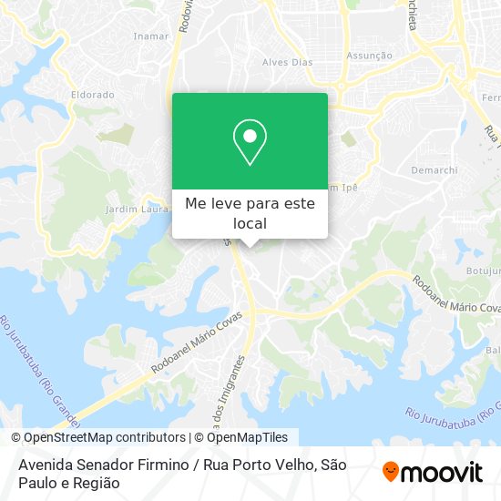 Avenida Senador Firmino / Rua Porto Velho mapa