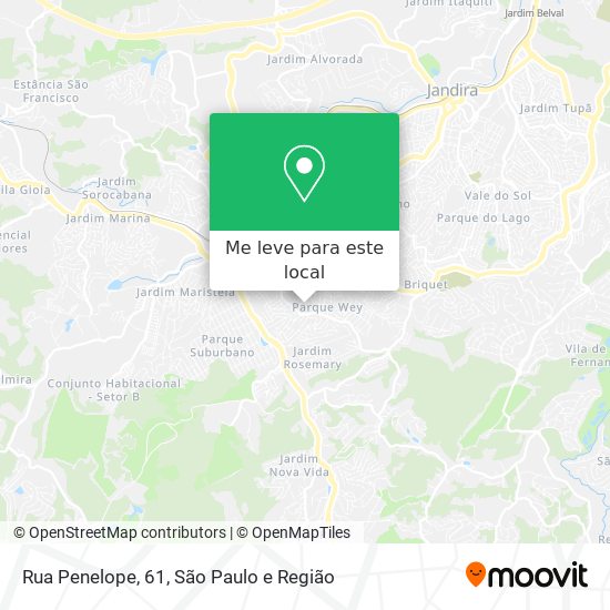 Rua Penelope, 61 mapa