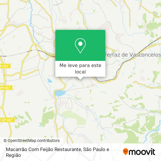 Macarrão Com Feijão Restaurante mapa