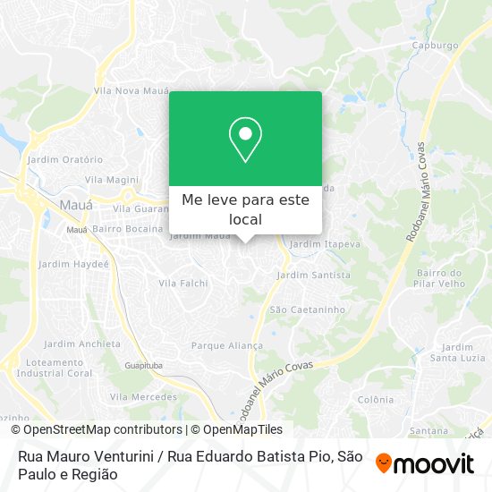 Rua Mauro Venturini / Rua Eduardo Batista Pio mapa