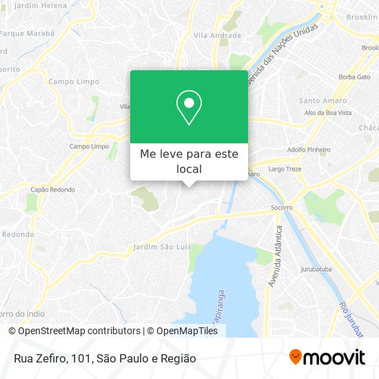 Rua Zefiro, 101 mapa