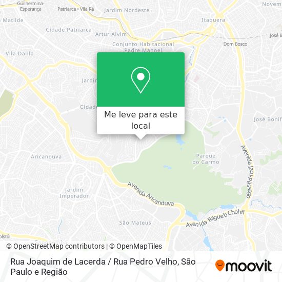 Rua Joaquim de Lacerda / Rua Pedro Velho mapa