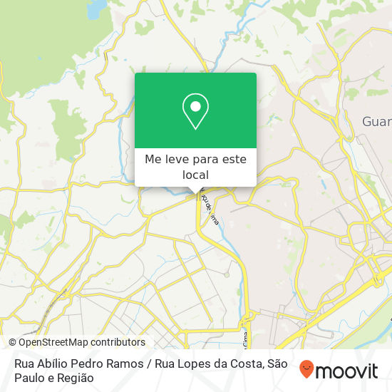 Rua Abílio Pedro Ramos / Rua Lopes da Costa mapa