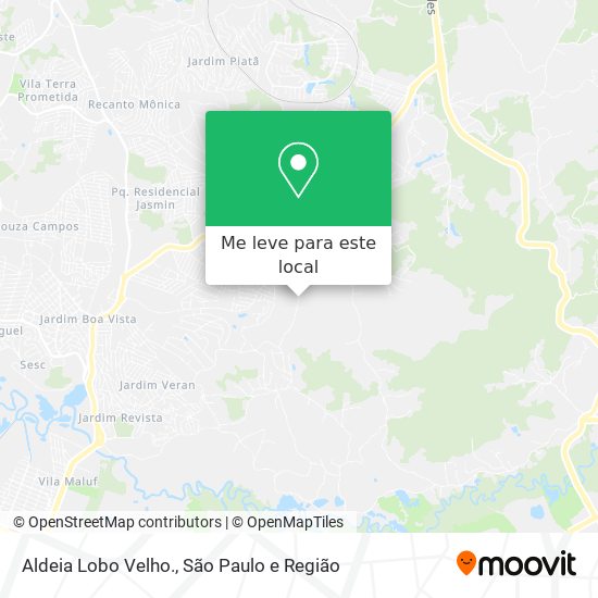 Aldeia Lobo Velho. mapa