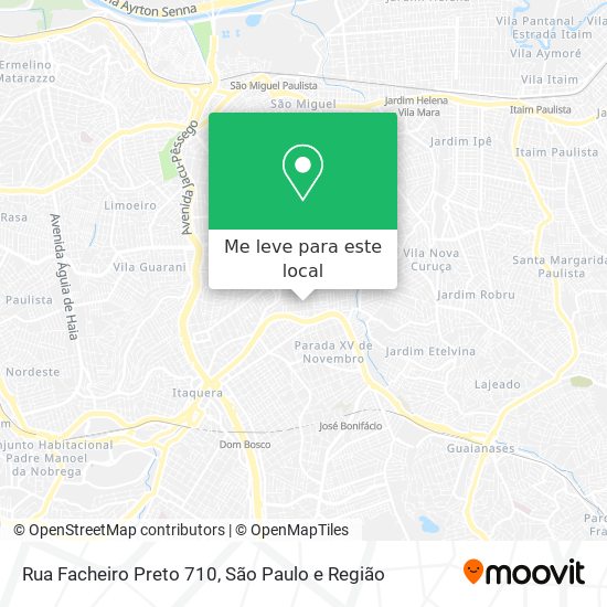Rua Facheiro Preto 710 mapa