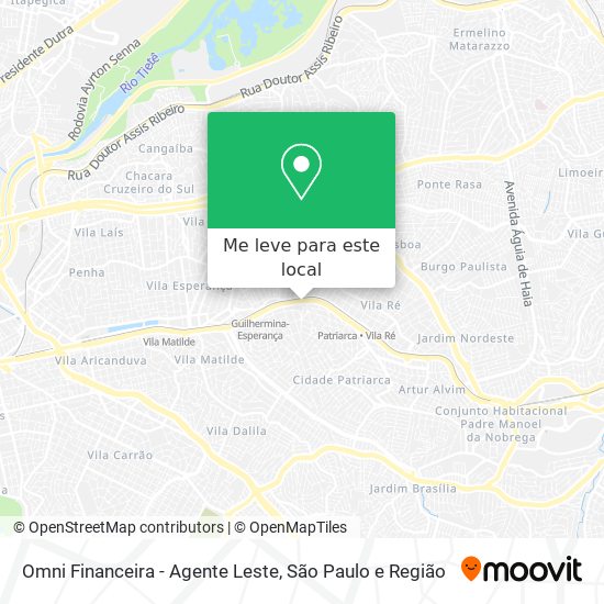 Omni Financeira - Agente Leste mapa