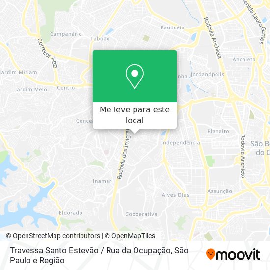 Travessa Santo Estevão / Rua da Ocupação mapa