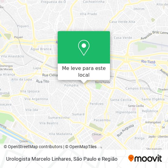 Urologista Marcelo Linhares mapa