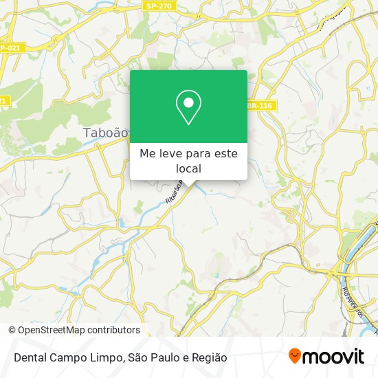 Dental Campo Limpo mapa