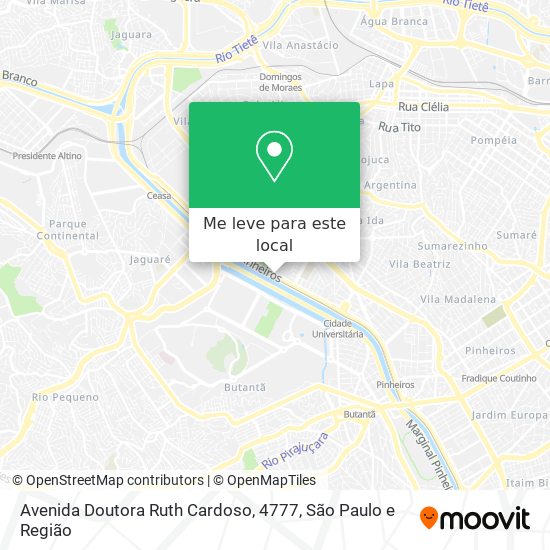 Avenida Doutora Ruth Cardoso, 4777 mapa