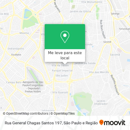 Rua General Chagas Santos 197 mapa