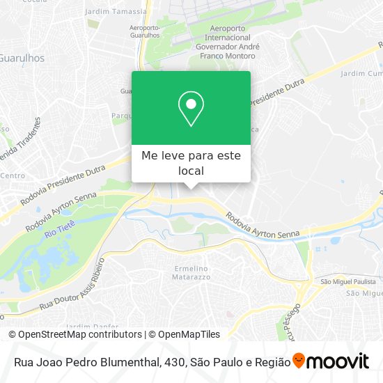 Rua Joao Pedro Blumenthal, 430 mapa