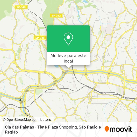 Cia das Paletas - Tietê Plaza Shopping mapa