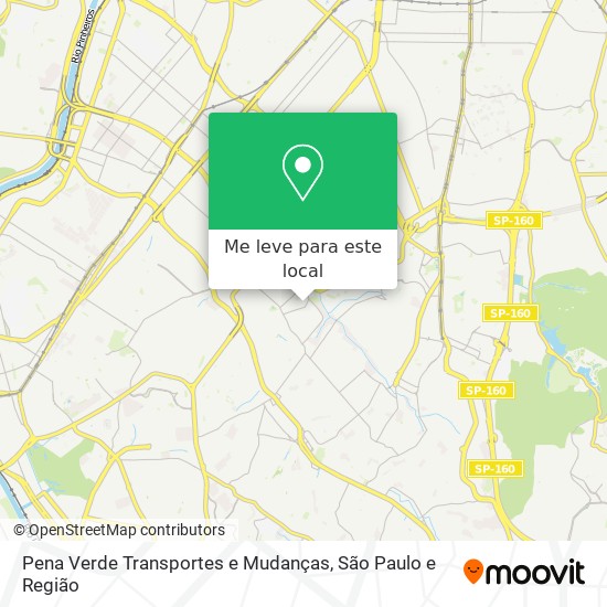 Pena Verde Transportes e Mudanças mapa