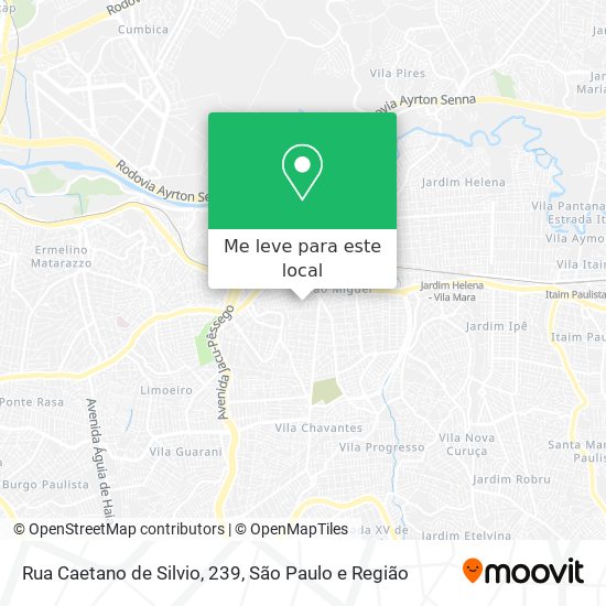 Rua Caetano de Silvio, 239 mapa