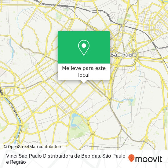 Vinci Sao Paulo Distribuidora de Bebidas mapa