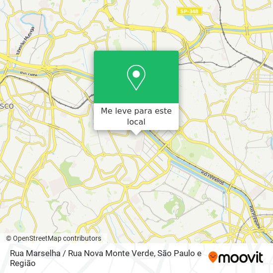 Rua Marselha / Rua Nova Monte Verde mapa