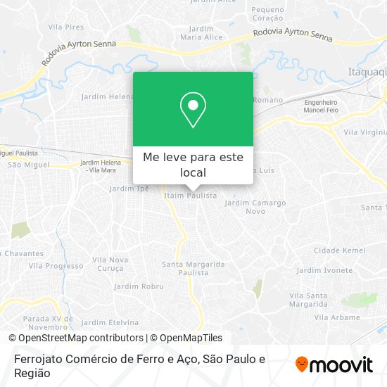 Ferrojato Comércio de Ferro e Aço mapa