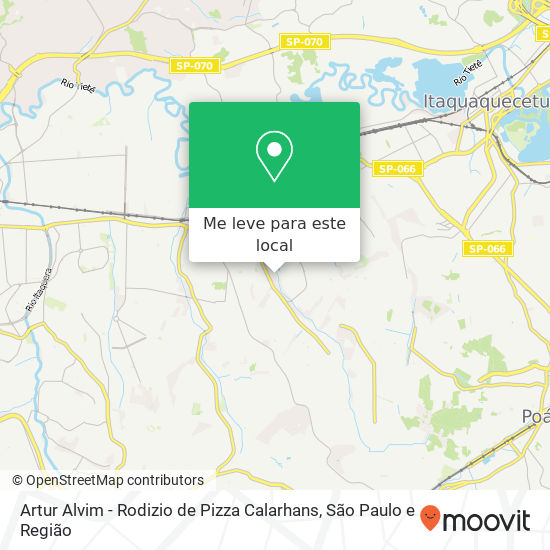 Artur Alvim - Rodizio de Pizza Calarhans mapa