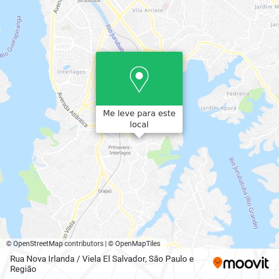 Rua Nova Irlanda / Viela El Salvador mapa