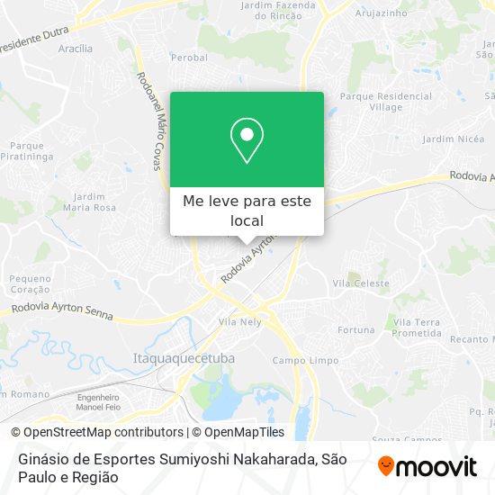 Ginásio de Esportes Sumiyoshi Nakaharada mapa