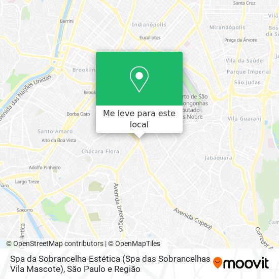 Spa da Sobrancelha-Estética (Spa das Sobrancelhas Vila Mascote) mapa