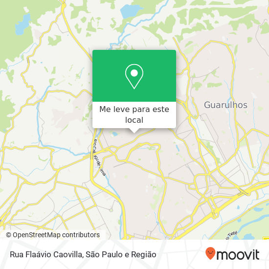 Rua Flaávio Caovilla mapa