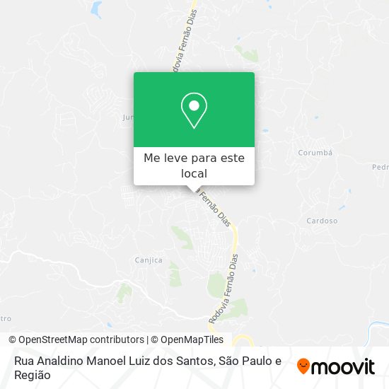 Rua Analdino Manoel Luiz dos Santos mapa