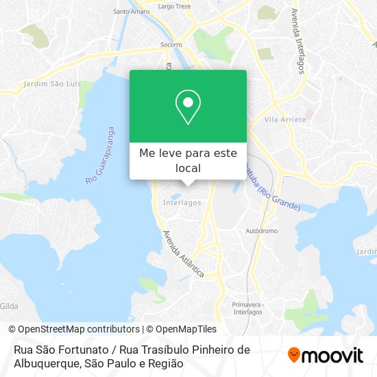 Rua São Fortunato / Rua Trasíbulo Pinheiro de Albuquerque mapa