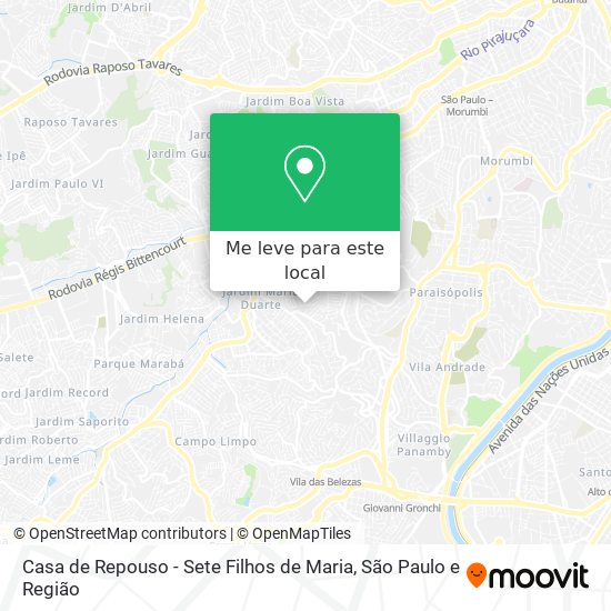 Casa de Repouso - Sete Filhos de Maria mapa