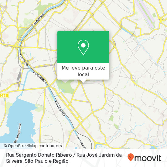 Rua Sargento Donato Ribeiro / Rua José Jardim da Silveira mapa