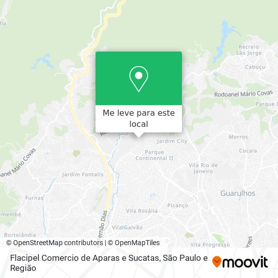 Flacipel Comercio de Aparas e Sucatas mapa