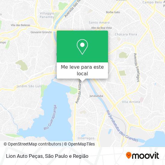 Lion Auto Peças mapa