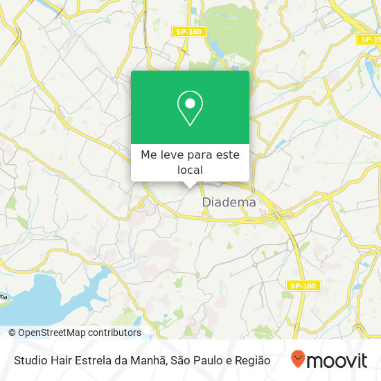 Studio Hair Estrela da Manhã mapa