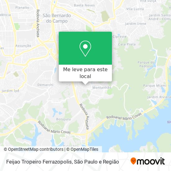 Feijao Tropeiro Ferrazopolis mapa