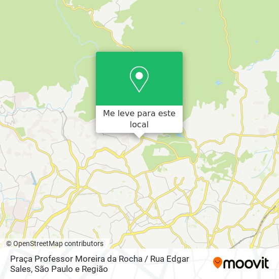 Praça Professor Moreira da Rocha / Rua Edgar Sales mapa